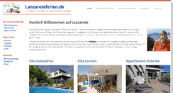 Desktop Screenshot of lanzaroteferien.de
