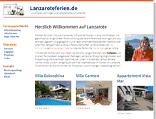 Tablet Screenshot of lanzaroteferien.de